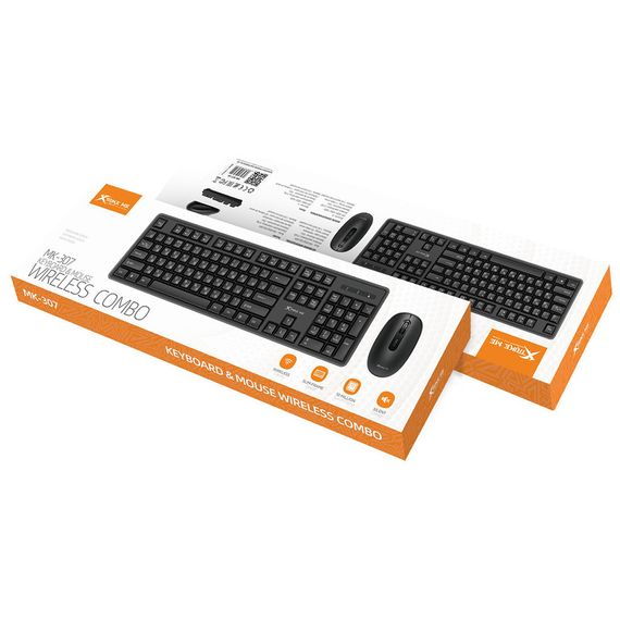 Комплект Xtrike ME MK-307 Wireless UA Black (MK-307UA) | Зображення 6