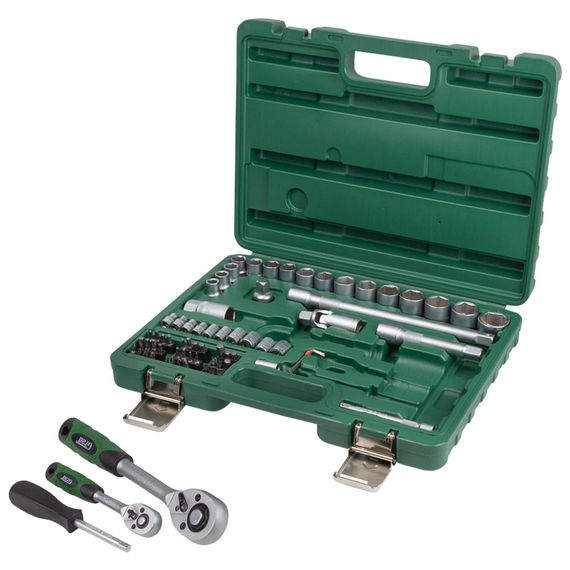 Набір торцевих насадок та біт Grad 1/4", 1/2" 72 шт (6004245) | Зображення 4