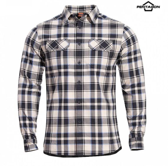 Сорочка Pentagon Drifter Flannel клітинка біла