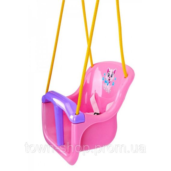 Детские качели 8102TXK(Pink) пластик, до 20 кг, веревка 2,5 м | Зображення 1