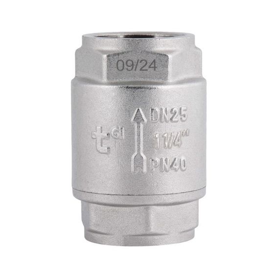 Обратний клапан Thermo Alliance Forte 1 1/4"ВВ никель с латунным штоком TAF240W32