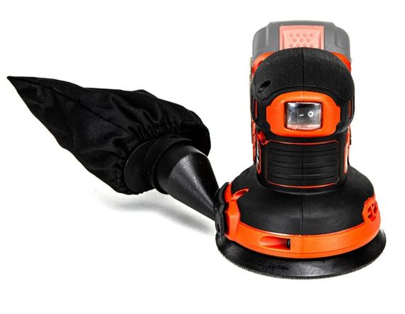 Акумуляторна ексцентрикова шліфмашина GTM OSC18/125BL + АКБ і ЗП (OSC18/125BL_KIT) | Зображення 2