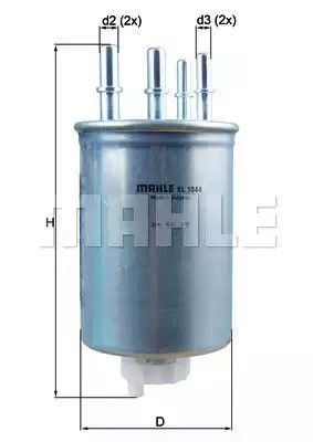Фільтр паливний Land Rover 3,0 12, MAHLE/KNECHT (KL1044) | Зображення 2