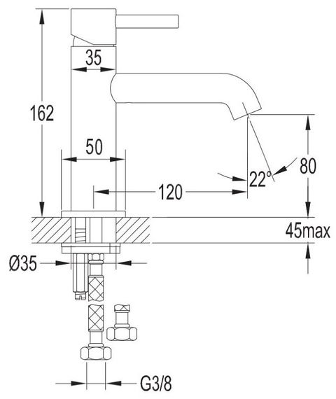 Змішувач для раковини Omnires Y chrome (Y1210NCR) | Зображення 1