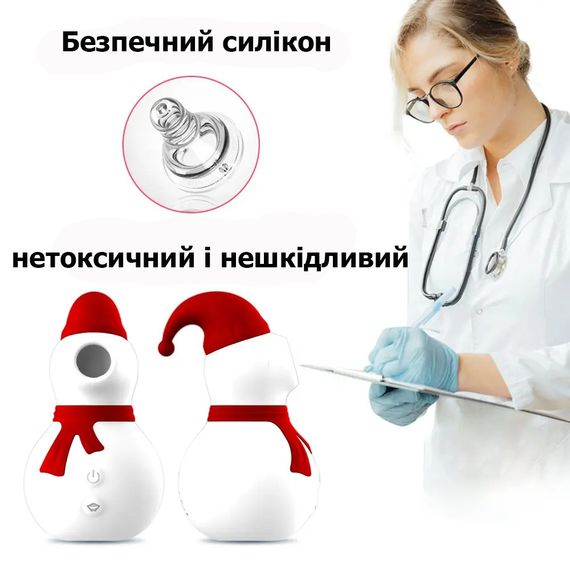Женский вакуумный вибростимулятор Snowman Clit Sucker (10 режимов) | Зображення 4