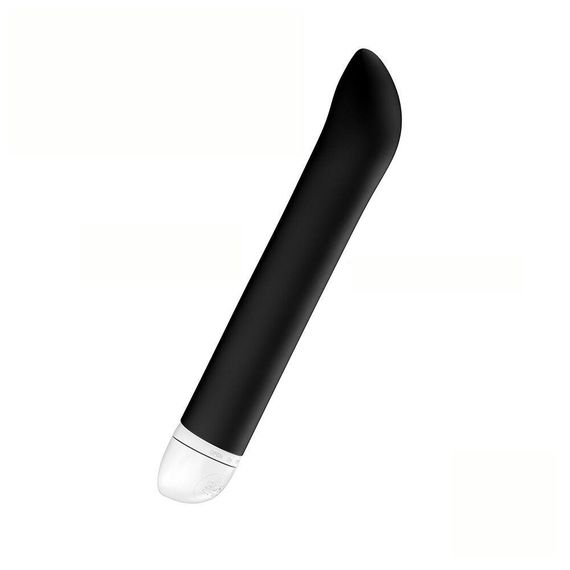 Вібратор для точки G Fun Factory JOUPIE Black, діаметр 2,5 см, на батарейках Sex Aura | Зображення 1