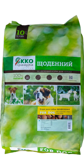 Сухой корм Экко гранула Ежедневный для собак средних и крупных пород с курицей 10кг | Зображення 2