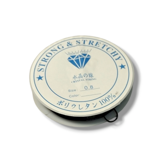 Силіконова нитка - гумка 0,8 мм 5 метрів (чорна)