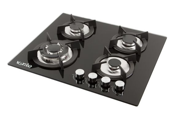 Поверхность газовая Ventolux HG K7 CEST (BK) черное стекло
