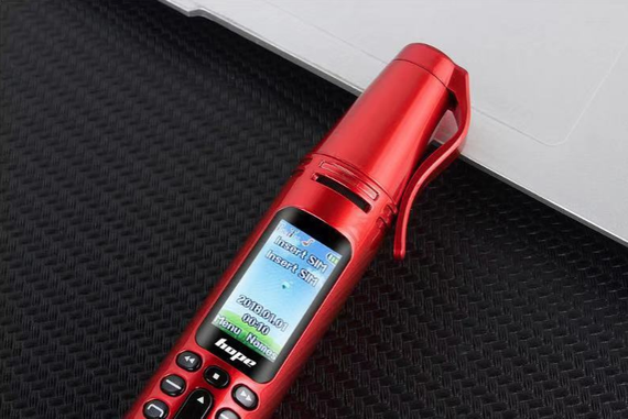 Ручка портативний мобільний телефон з камерою 0.08 MP і Bluetooth AK 007 (Червоний) | Зображення 9