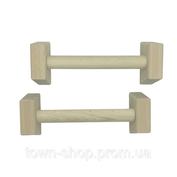 Паралетсы, упоры для отжимания деревянные Wood Gym Push Up NE-WD-40 из бука 40 см 2 шт | Зображення 2