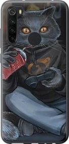 Чохол на Xiaomi Redmi Note 8 gamer cat із пластику FCh_033335
