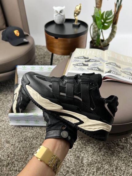 Чоловічі кросівки Niteball M Black Beige Leather , В'єтнам 43 27.5 | Зображення 7