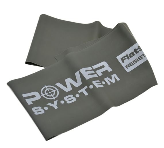 Стрічка-еспандер для спорту та реабілітації Power System PS-4123 Flat Stretch Band Level 3 Grey (25-35кг.) | Зображення 1