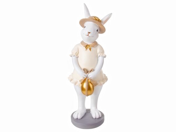 Статуетка Rabbit in Dress Beige 10х8х26 см