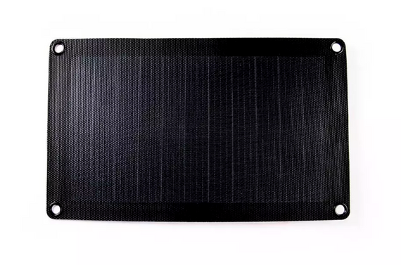 Портативний сонячний зарядний пристрій Dasolar 10W / 1xUSB - Black | Зображення 1
