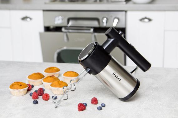 Миксер ручной Magio MG-231, 300 Вт, для взбивания и замешивания теста | Зображення 6