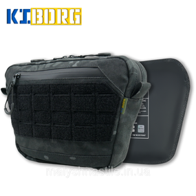 Сумка-напашник XL з балістичним пакетом 1 клас захисту Kiborg GU Сordura Dark Multicam