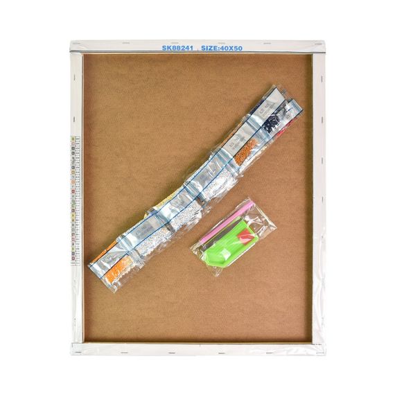 Алмазная мозаика "Маковое поле" SK86881 40х50 см | Зображення 3