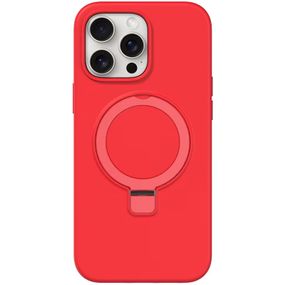 Чохол Silicone Case Full Protective NO LOGO with Ring для Apple iPhone 13 Pro Max (6.7") Red