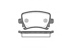 Колодка гальм. диск. AUDI A4, SEAT, SKODA, VW задн. (вир-во REMSA) REMSA 103100 на VW PASSAT (362)