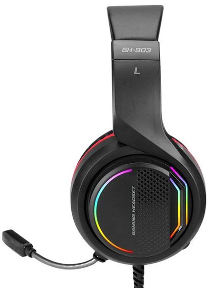 Игровые наушники Xtrike ME GH-903 для геймеров с микрофоном и RGB подсветкой проводные | Зображення 1
