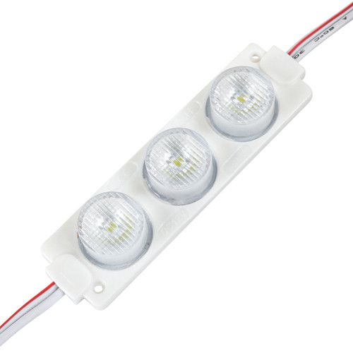 Светодиодный модуль BRT XG6 3030-3 led W 3W 12В 7000K линза 3 бочки | Зображення 1