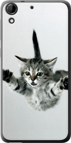 Чехол на HTC Desire 728G Летящий котёнок "2322u-145-17620"