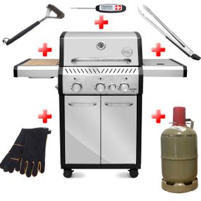 Газовий гриль Ranger 31 + набір необхідних аксесуарів GRILLI 777243-set Код: 013224