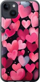 Чохол на iPhone 14 Plus Сердечка 4 із силікону FCh_019901