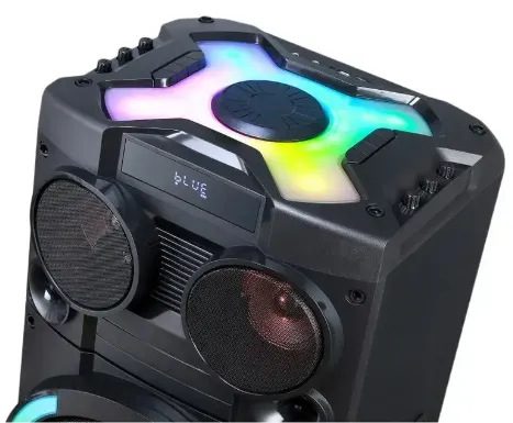 Портативная колонка бумбокс XPRO HS-TD12P8 чемодан 100Вт, USB, SD, FM радио, Bluetooth, 2 микрофона, ДУ (MER-15691) | Зображення 2