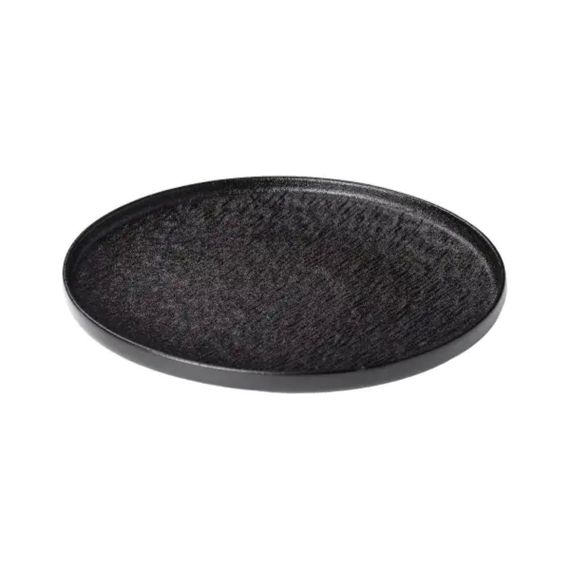 Тарілка порцелянова 25 см плоска чорна HP-7-735 | Зображення 3