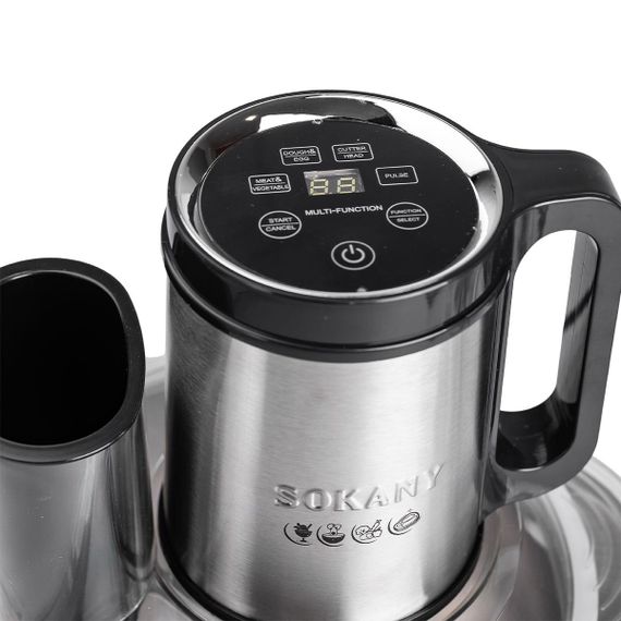Чоппер измельчитель кухонный электрический 800 Вт с чашей на 3,5 литра мясорубка Sokany SK-06036 | Зображення 2