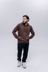 Худи чоловіче (unisex) шоколад двохнитка