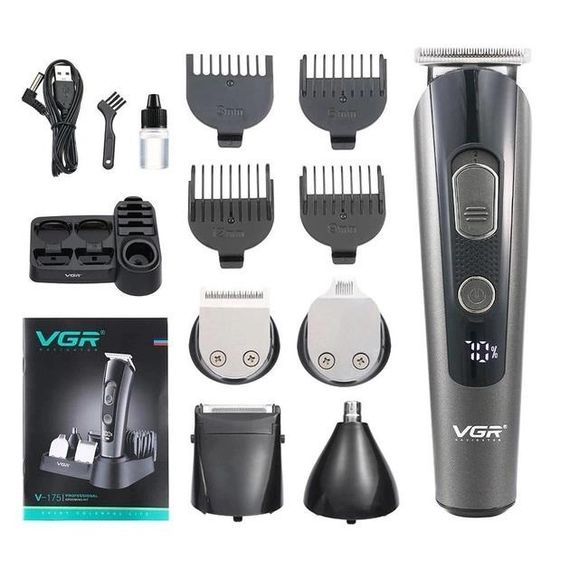 VGR машинка для стрижки VGR V-175 | Бритва триммер для бороды | Электробритва SX-704 для головы | Зображення 6