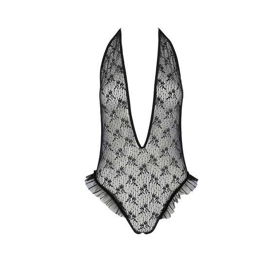 Боді монокіні з глибоким декольте Passion OTAVIA BODY S/M, black | Зображення 2