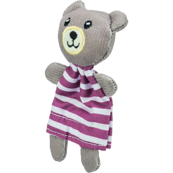 Іграшка Trixie для котів Ведмідь тканина з котячою м ятою 12 см | Зображення 4