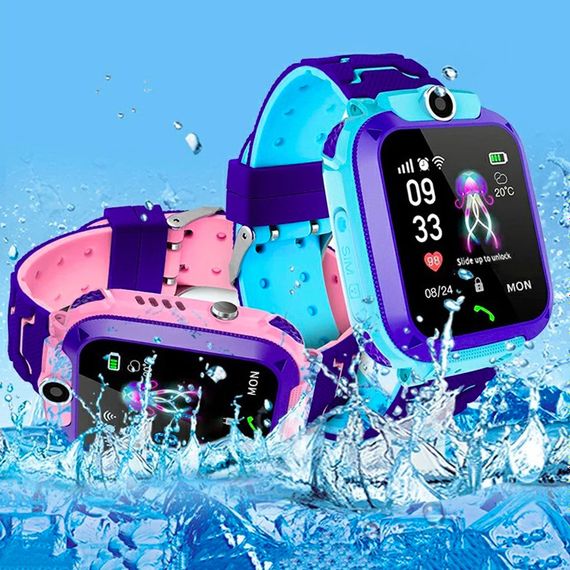 Детские Смарт Часы Smart Baby Watch Q12 SIM /Bluetooth /LBS/GPS. Цвет: розовый | Зображення 8