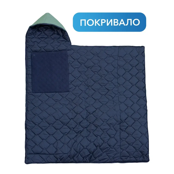 Зимний спальный мешок с подогревом USB 215*65, теплый спальник ковдра с подогревом до -30 | Зображення 2