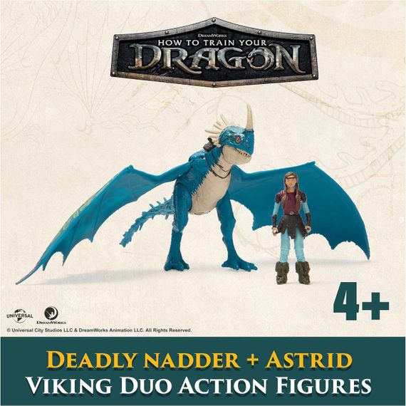 Игровой набор Dreamworks Dragons Как приручить дракона Злобный Змеевик и всадница Астрид | Зображення 4