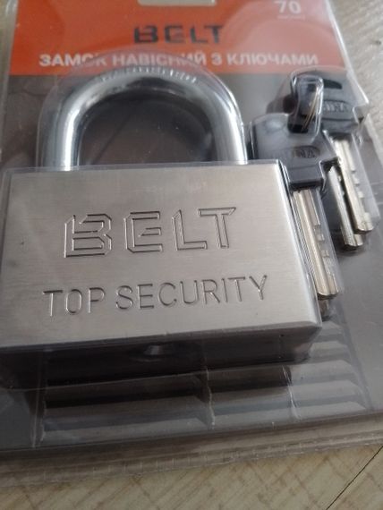 Навісний замок Belt top security 70 мм | Зображення 2