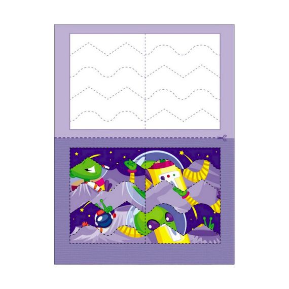 Розвиваючі зошити "Прибульці" 20413 пазли-розрізалки | Зображення 5