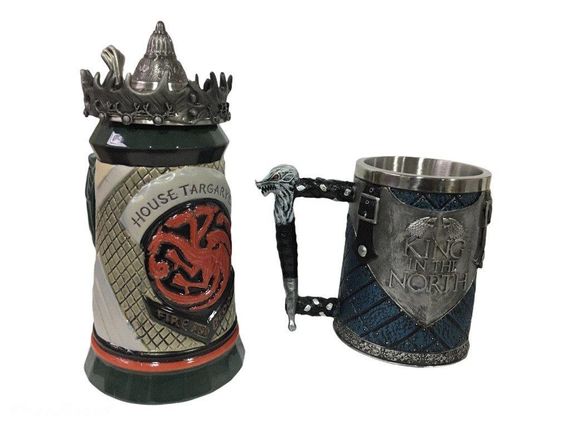 Подарунковий набір Кухоль Game Of Thrones House Targaryen Fire And Blood Гра Престолів і King In The North | Зображення 1
