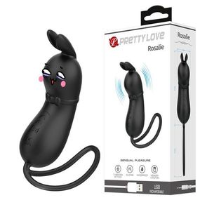 Вибростимулятор - Pretty Love Rosalie Vibro Stimulator Black Sex Aura