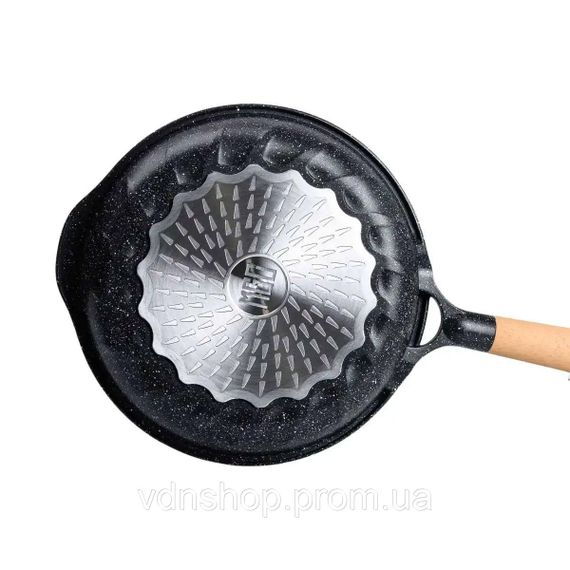 Алюмінієва сковорода 2,8 л мармурова з антипригарним покриттям Ø 28 см чорна MGC HP-4-425B | Зображення 5