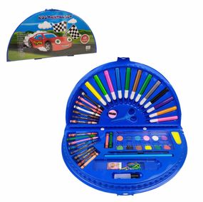 Детский набор для творчества и рисования MK 3918-2 в чемодане Машинка