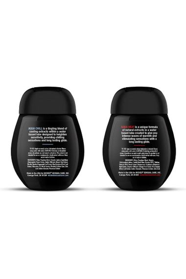 Набор лубрикантов Wicked Sensual Care Sensation Kit охлаждение и разогрев, 45+45 мл Sex Aura | Зображення 2