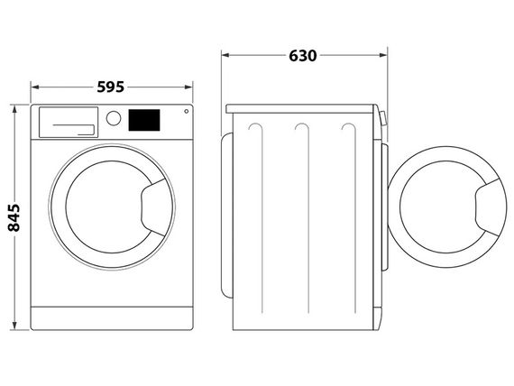 Пральна машина Whirlpool фронтальна, 9кг (FFB9448BVUA) | Зображення 6