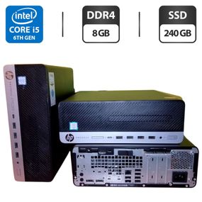 Компьютер HP ProDesk 600 G3 SFF / Intel Core i5-6500 (4 ядра по 3.2 - 3.6 GHz) / 8 GB DDR4 / 240 GB SSD / Intel HD Graphics 530 б/у