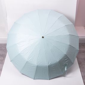 Парасолька механічна з принтом надійна з поліестеру діаметр 99 см Блакитна HP-23-3BL